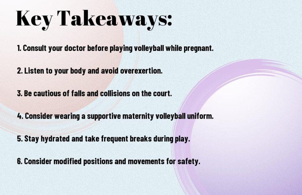 Can you Play volleyball While Pregnant
