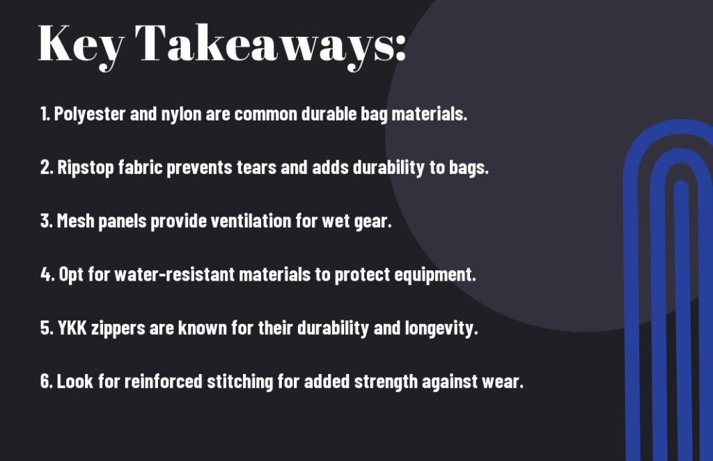 Volleyball bag materials and durability