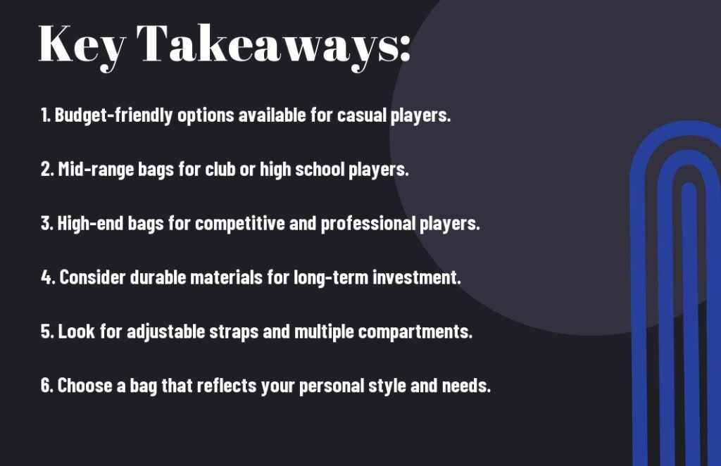 Volleyball bag options for different budgets