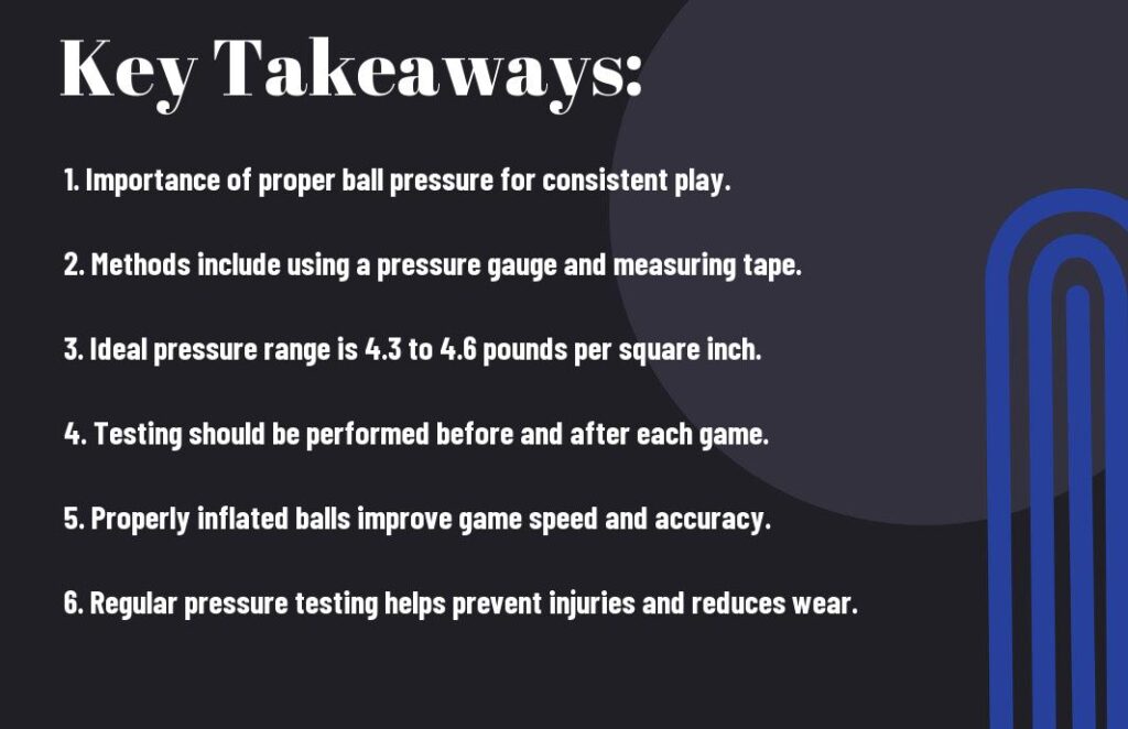 Volleyball ball pressure testing methods