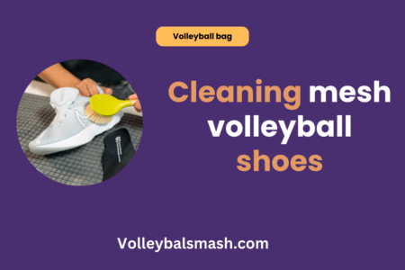 Cleaning mesh volleyball shoes