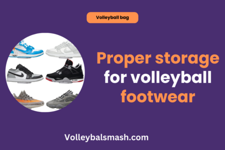 Proper storage for volleyball footwear