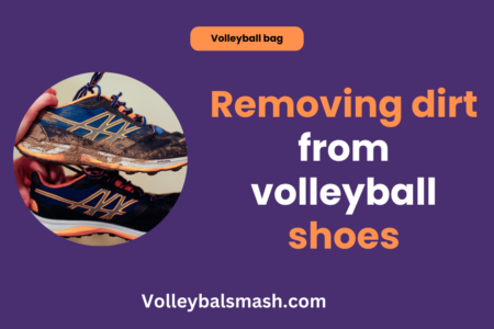 Removing dirt from volleyball shoes